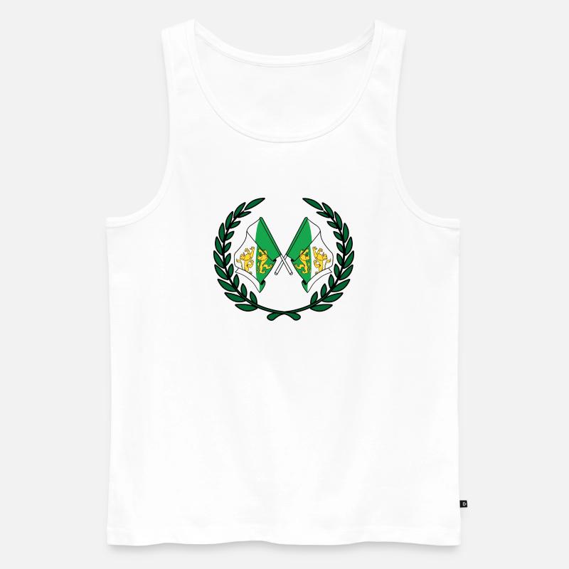 Fahnen Grafschaft Thurgau Schweiz Lorbeerkranz - Männer Premium Bio Tank Top - Weiß