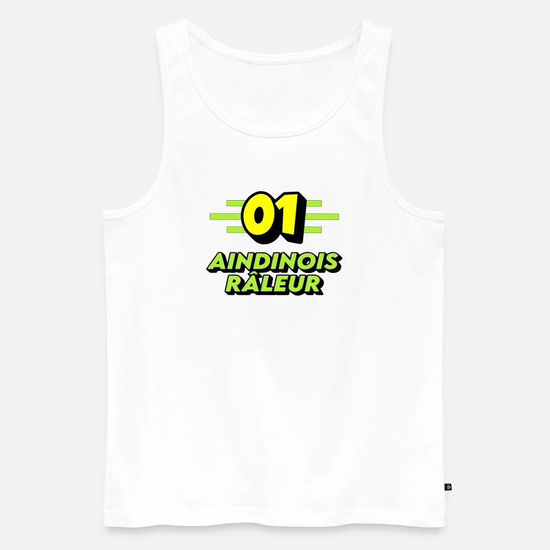 Klagender Aindinois - Männer Premium Bio Tank Top - Weiß