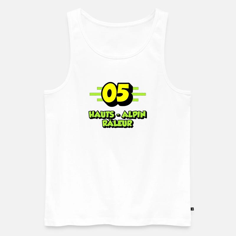 Hochalpiner Nörgler - Männer Premium Bio Tank Top - Weiß