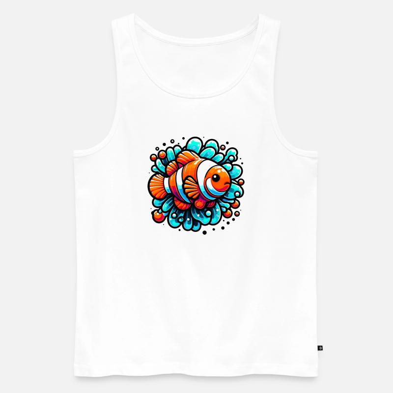 Clownfische - Männer Premium Bio Tank Top - Weiß