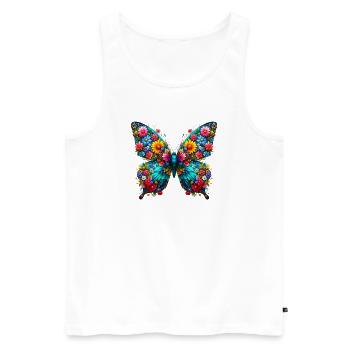 Papillon - Débardeur bio Premium Homme - blanc - Devant - Michal (187cm)