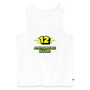 Complaining Aveyron - Men's Premium Organic Tank Top - white - Front - AI Model Male 178 light (178cm)