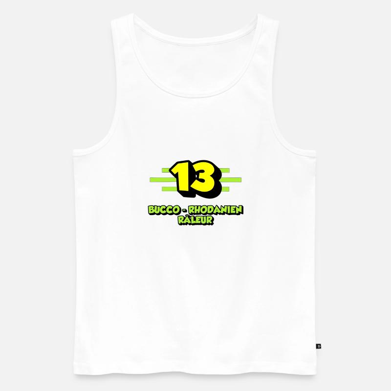 Beschwerde Bucco-Rhône - Männer Premium Bio Tank Top - Weiß