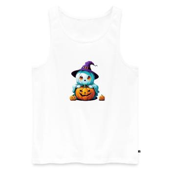 Hexen-Gespenst - Männer Premium Bio Tank Top - Weiß - Vorne - Michal (187cm)