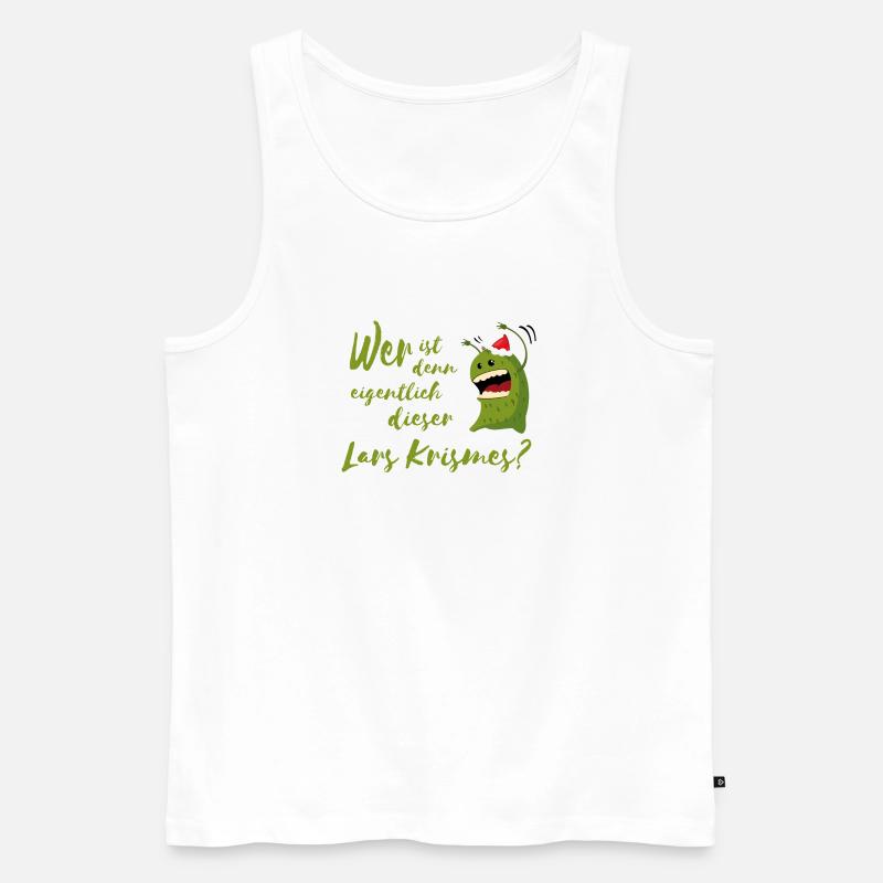 Wer ist denn eigentlich dieser Lars Krismes? - Männer Premium Bio Tank Top - Weiß