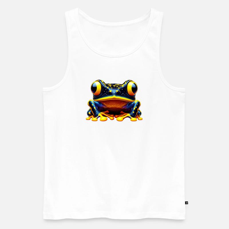 Frosch - Männer Premium Bio Tank Top - Weiß