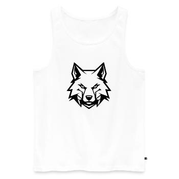 Mauvais loup - Débardeur bio Premium Homme - blanc - Devant - Michal (187cm)
