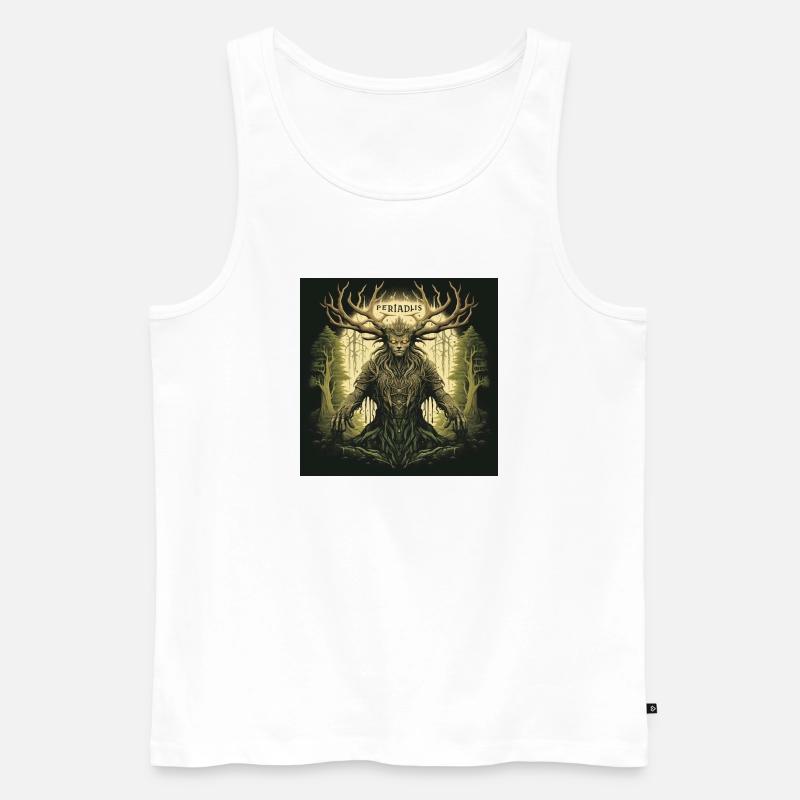 Pediadis Waldgeist - Männer Premium Bio Tank Top - Weiß