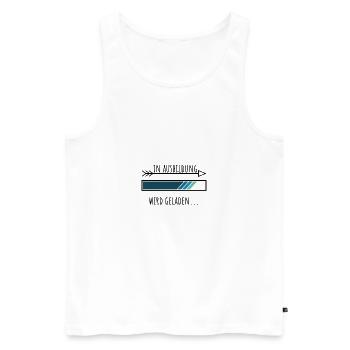Ausbildung Personalisierter Beruf Jungs - Männer Premium Bio Tank Top - Weiß - Vorne - Michal (187cm)
