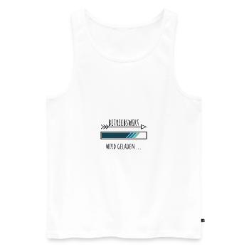Betriebswirt Ausbildung Personalisierter Beruf - Männer Premium Bio Tank Top - Weiß - Vorne - Michal (187cm)