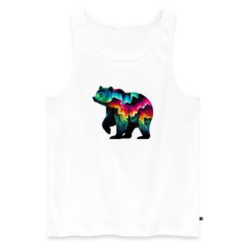 Ours - Débardeur bio Premium Homme - blanc - Devant - Michal (187cm)