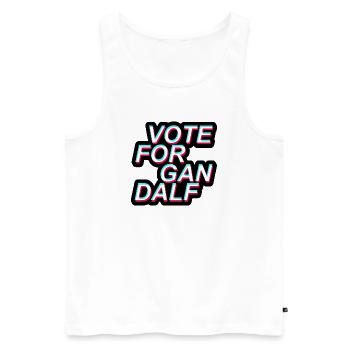 Election, Vote For, America - Men's Premium Organic Tank Top - white - Front - Michal (187cm)