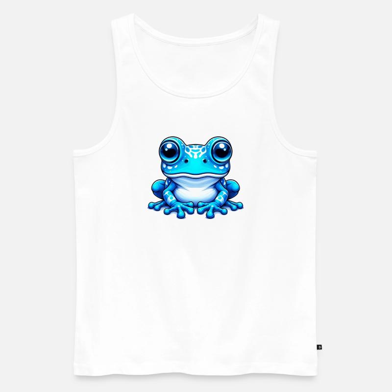 Frosch - Männer Premium Bio Tank Top - Weiß