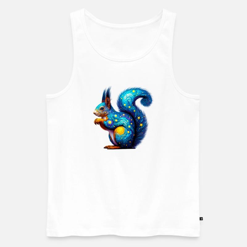 Eichhörnchen - Männer Premium Bio Tank Top - Weiß