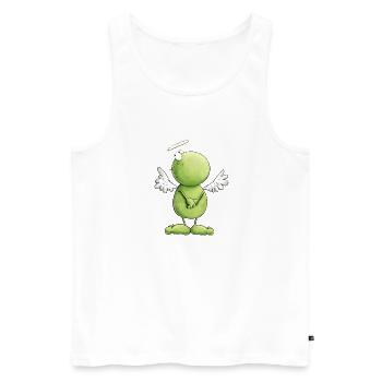 Frog Angel Innocence - Men's Premium Organic Tank Top - white - Front - AI Model Male 178 light (178cm)