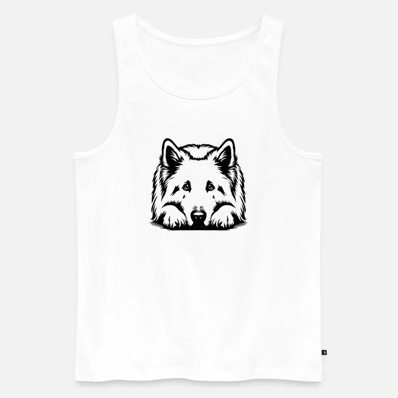 Schweizer Schäferhund - Männer Premium Bio Tank Top - Weiß