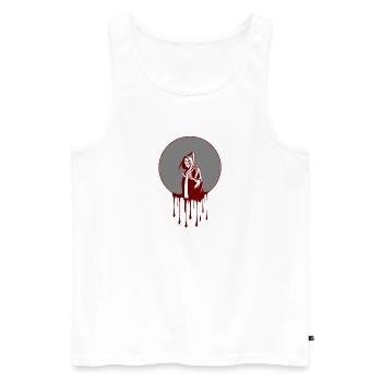 The Grim Reaper - Men's Premium Organic Tank Top - white - Front - AI Model Male 178 light (178cm)