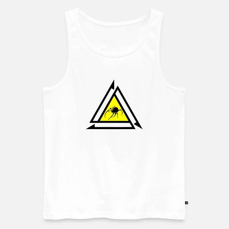 Spinne - Männer Premium Bio Tank Top - Weiß