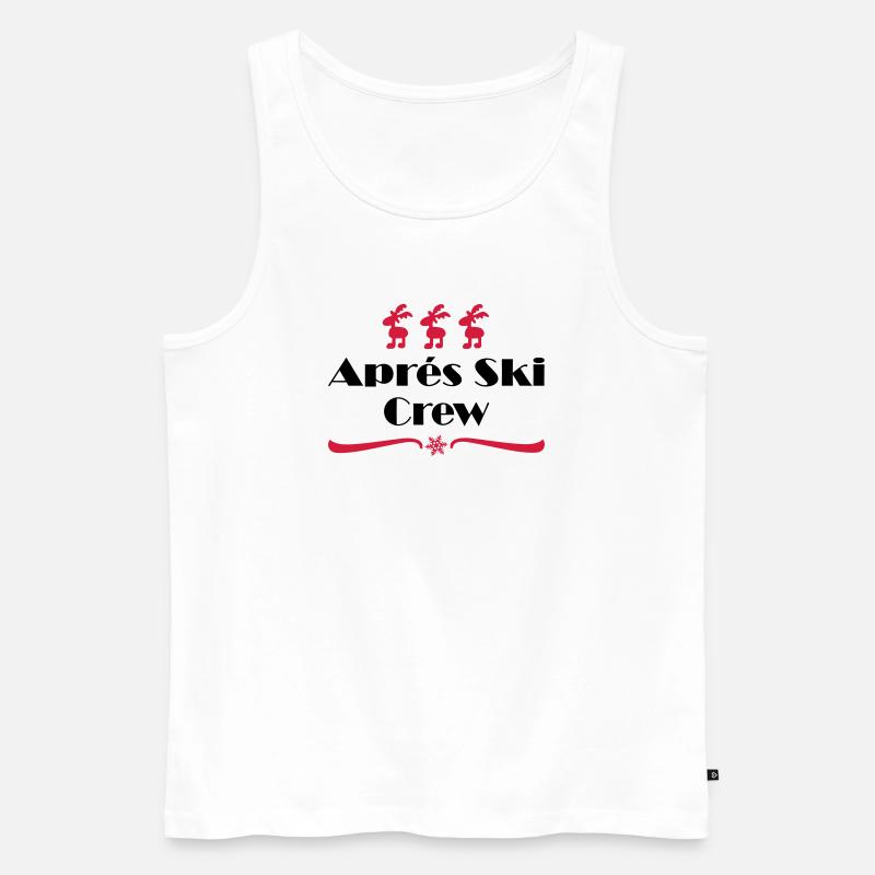 Apres ski - Männer Premium Bio Tank Top - Weiß