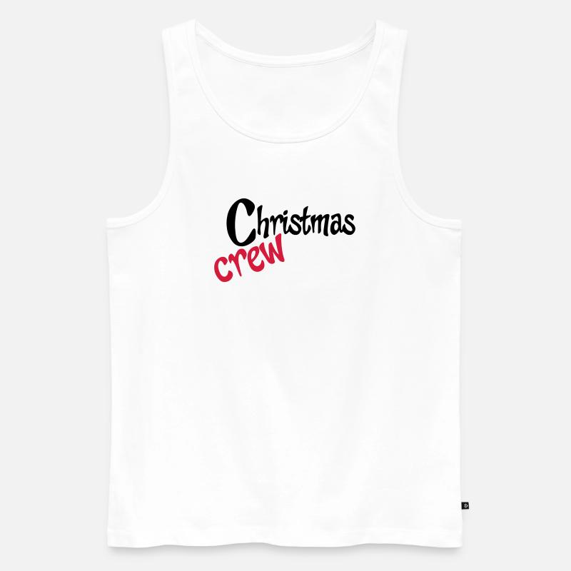 Teamwork zu Weihnachten - Männer Premium Bio Tank Top - Weiß