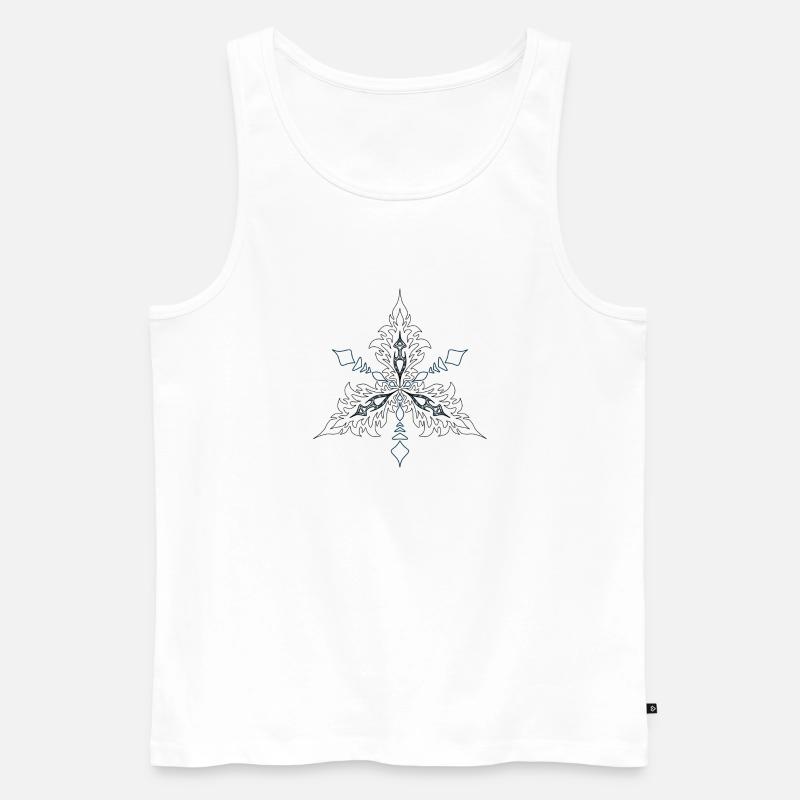 Grafik - Männer Premium Bio Tank Top - Weiß