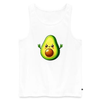 Avocado - Men's Premium Organic Tank Top - white - Front - Michal (187cm)