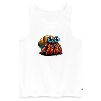 Hermit crab - Men's Premium Organic Tank Top - white - Front - AI Model Male 178 light (178cm)