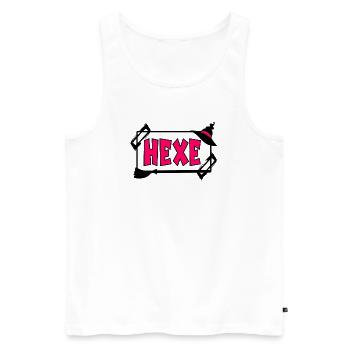 HEXEN KOSTÜME HALLOWEEN - Männer Premium Bio Tank Top - Weiß - Vorne - Michal (187cm)