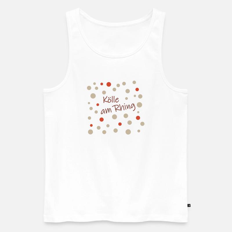 Kölle am Rhing - Männer Premium Bio Tank Top - Weiß