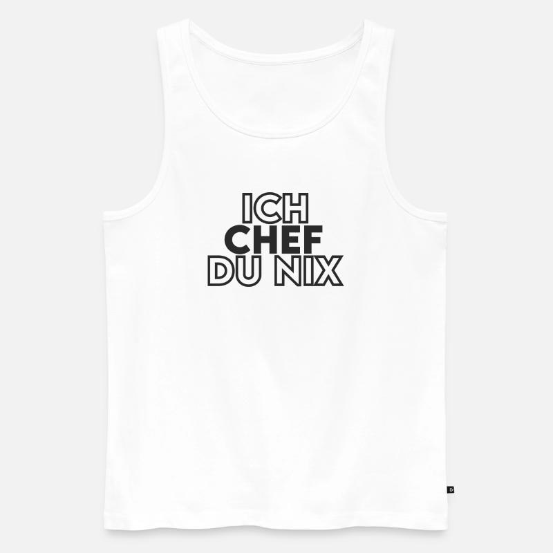 IchChef - Männer Premium Bio Tank Top - Weiß