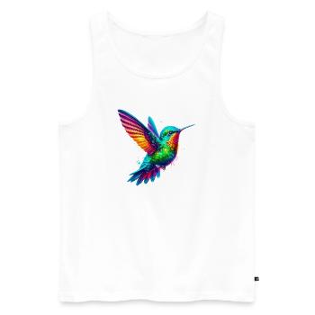 Colibri - Débardeur bio Premium Homme - blanc - Devant - Michal (187cm)