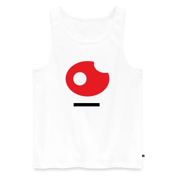 26 Kunst - Männer Premium Bio Tank Top - Weiß - Vorne - AI Model Male 178 light (178cm)