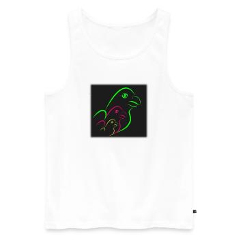 anniversary. Anniversary Decade. humor. funny - Men's Premium Organic Tank Top - white - Front - Michal (187cm)