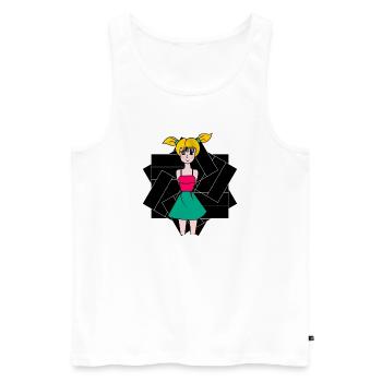 anniversary. Anniversary Decade. humor. funny - Men's Premium Organic Tank Top - white - Front - Michal (187cm)