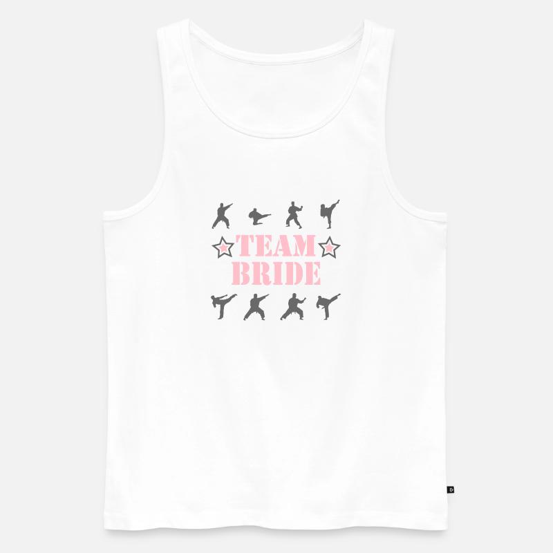 TEAM BRIDE - Männer Premium Bio Tank Top - Weiß