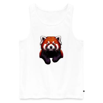 Petit panda - Débardeur bio Premium Homme - blanc - Devant - Michal (187cm)