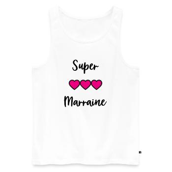 PATIN. TANTE. TATA. MAMA. MUTTERTAG - Männer Premium Bio Tank Top - Weiß - Vorne - Michal (187cm)