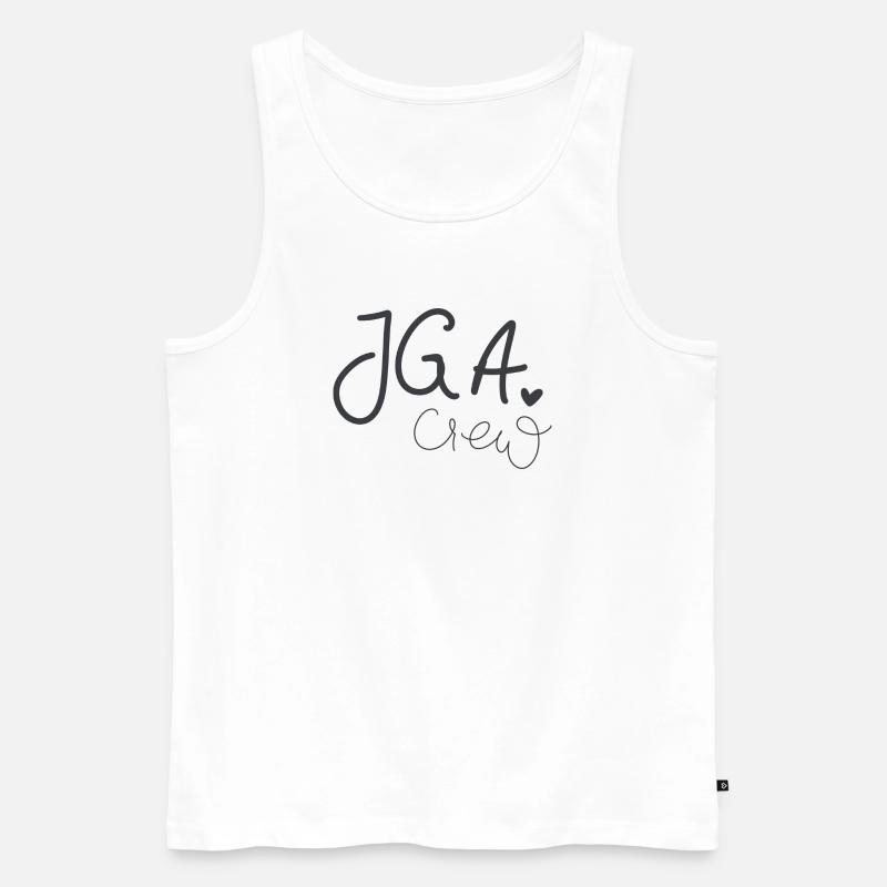 JGA Crew: Bachelor Party Tee - Männer Premium Bio Tank Top - Weiß