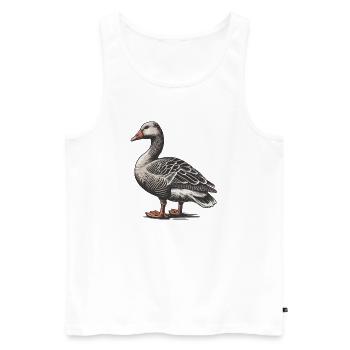 Oie - Débardeur bio Premium Homme - blanc - Devant - Michal (187cm)