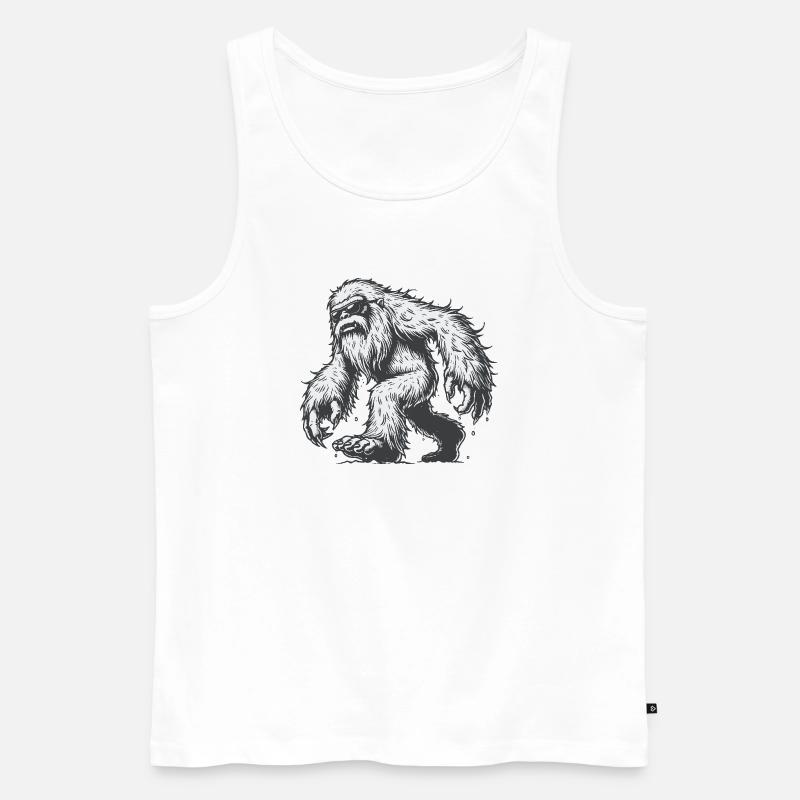 Yeti - Männer Premium Bio Tank Top - Weiß