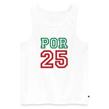 PORTUGAL - Männer Premium Bio Tank Top - Weiß - Vorne - Michal (187cm)