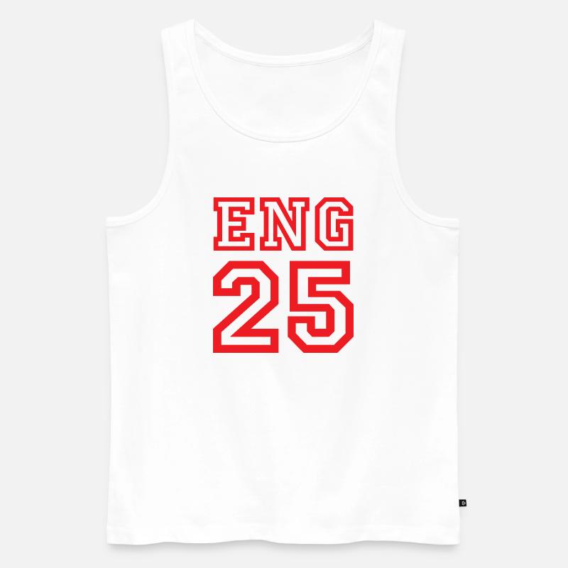 ENGLAND 2025 - Männer Premium Bio Tank Top - Weiß