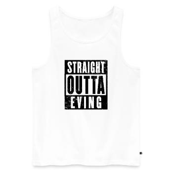 Eving, Ruhrgebiet, Ruhrpott, echter Evinger - Männer Premium Bio Tank Top - Weiß - Vorne - AI Model Male 178 light (178cm)
