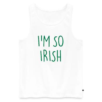 I'M SO IRISH Ireland Irland - Men's Premium Organic Tank Top - white - Front - AI Model Male 178 light (178cm)