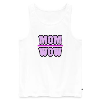 mom - Men's Premium Organic Tank Top - white - Front - Michal (187cm)