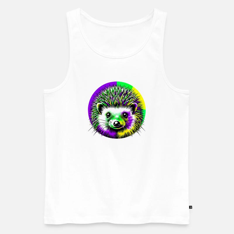 Igel - Männer Premium Bio Tank Top - Weiß