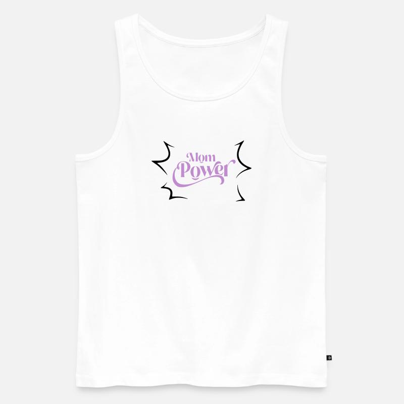 Mama-Macht - Männer Premium Bio Tank Top - Weiß