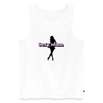 Sexy Mama - Männer Premium Bio Tank Top - Weiß - Vorne - AI Model Male 178 light (178cm)