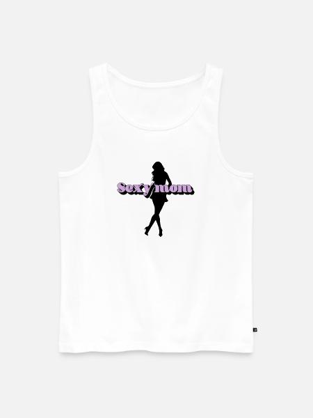 Sexy mom - Men's Premium Organic Tank Top - white