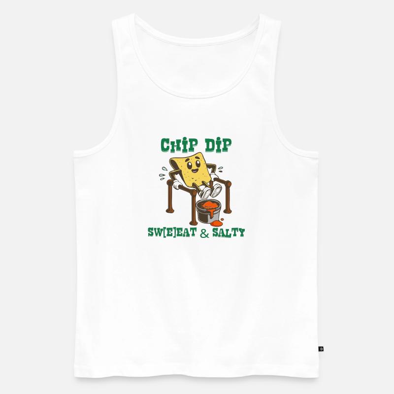 ChipsDip - Männer Premium Bio Tank Top - Weiß
